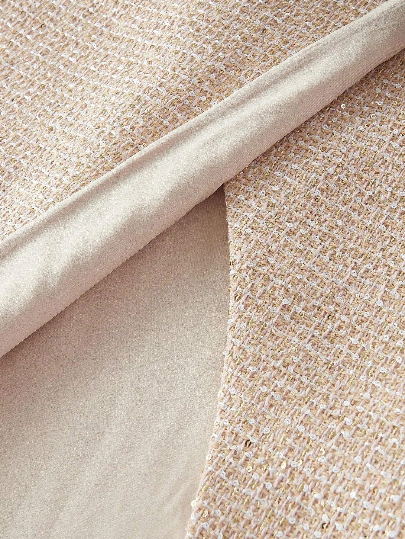 PREMIUM TWEED WRAP SLEEVELESS DRESS