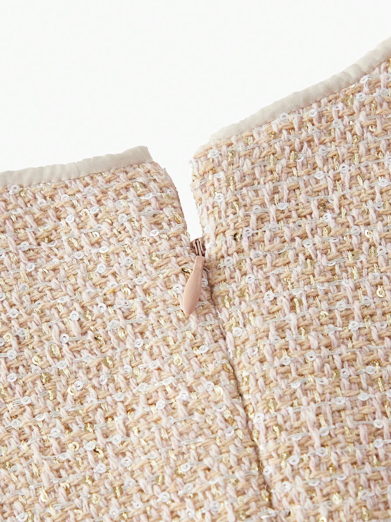 PREMIUM TWEED WRAP SLEEVELESS DRESS