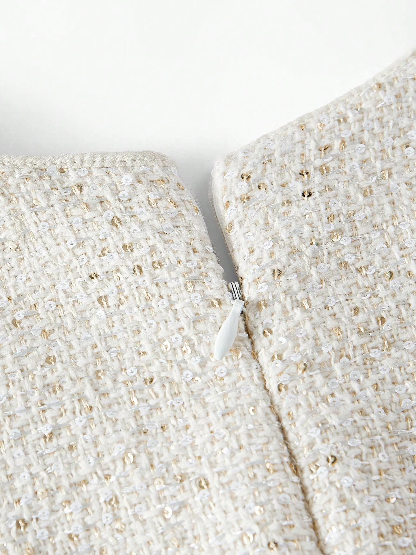 PREMIUM TWEED WRAP SLEEVELESS DRESS