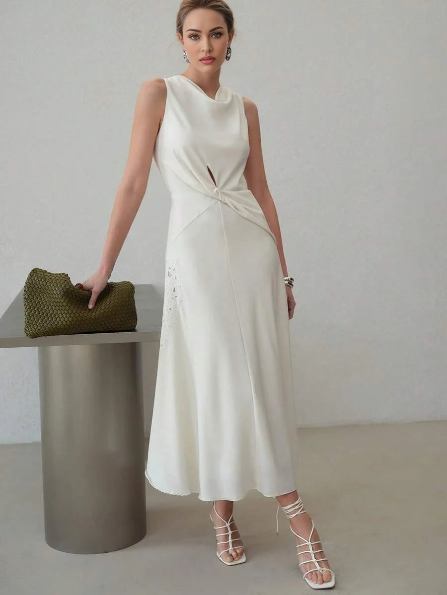 PREMIUM TWIST CUT OUT DRESS