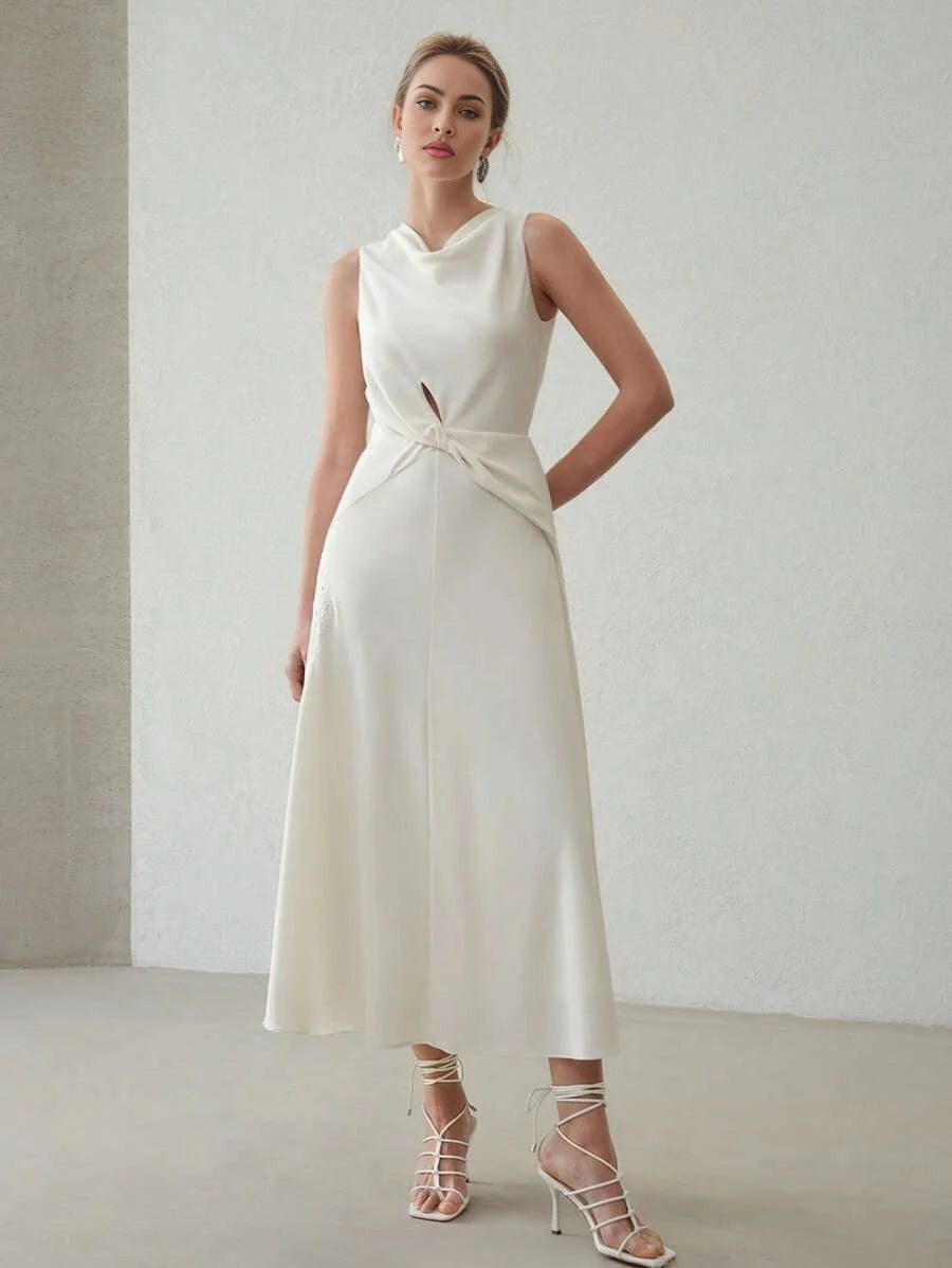 PREMIUM TWIST CUT OUT DRESS