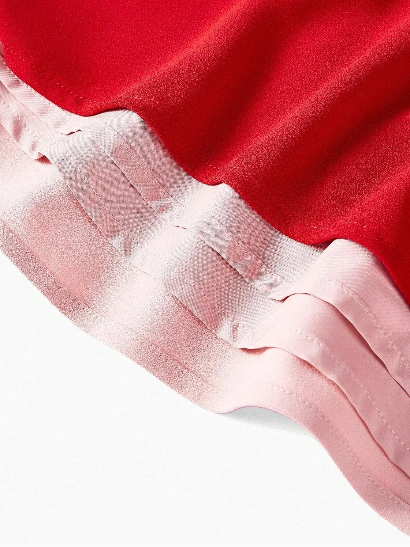 PREMIUM TWO TONE FOLD PLEATED ASYMMETRICAL HEM DRESS