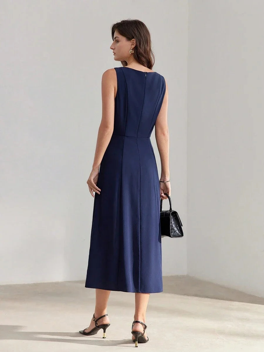 PREMIUM TWO TONE PLEATED PANEL DRESSSUMMER OUTFITS