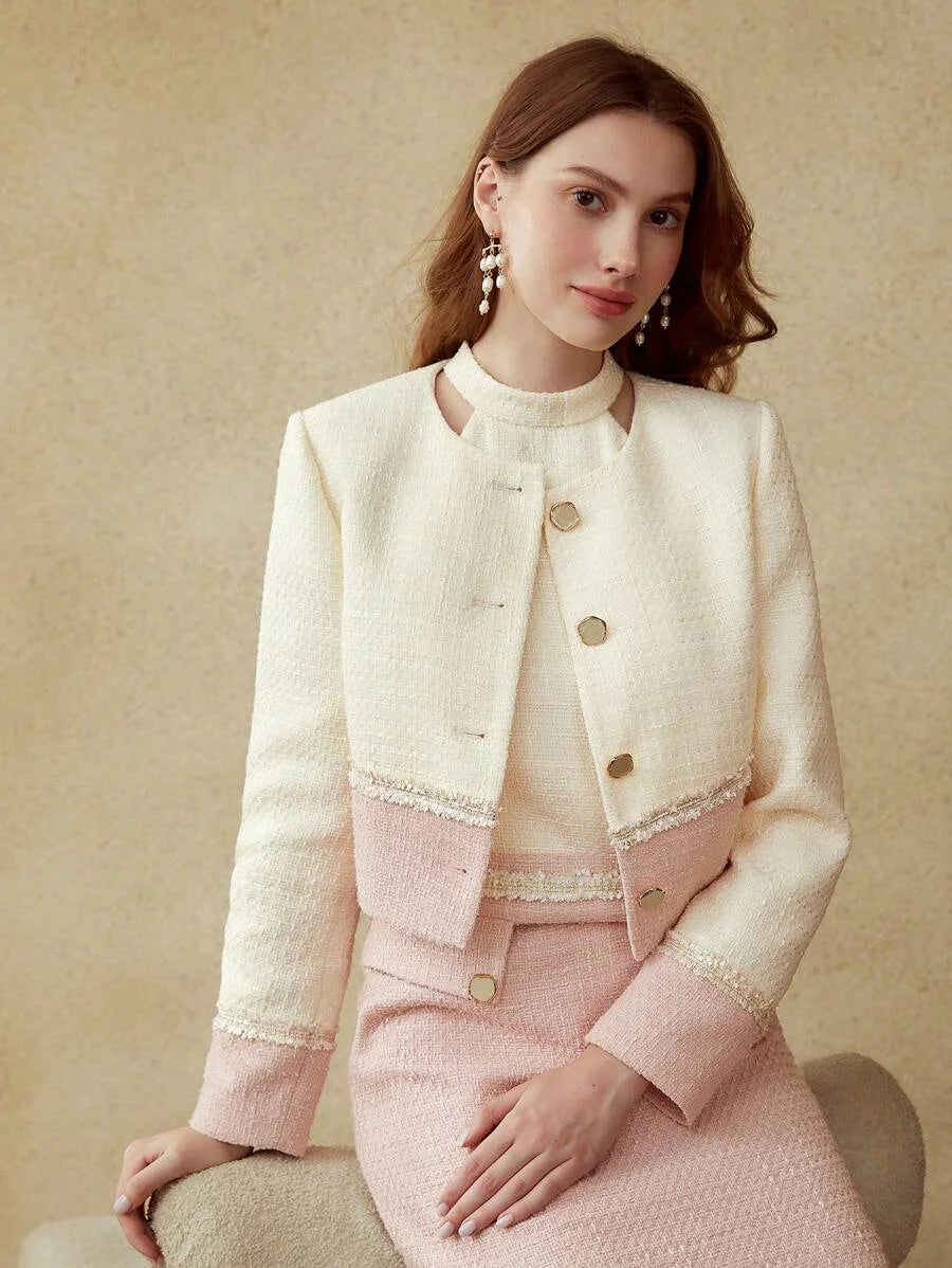 PREMIUM TWOTONE TWEED JACKET