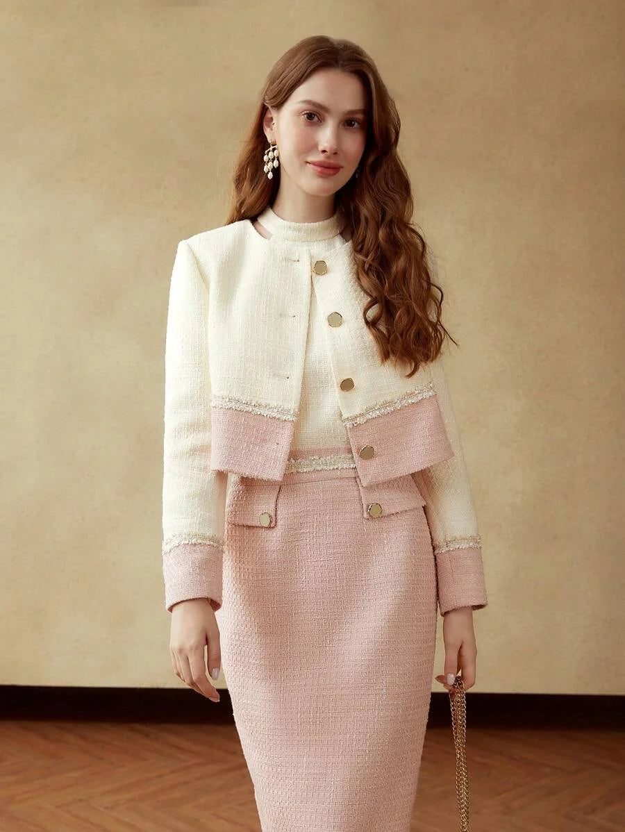 PREMIUM TWOTONE TWEED JACKET