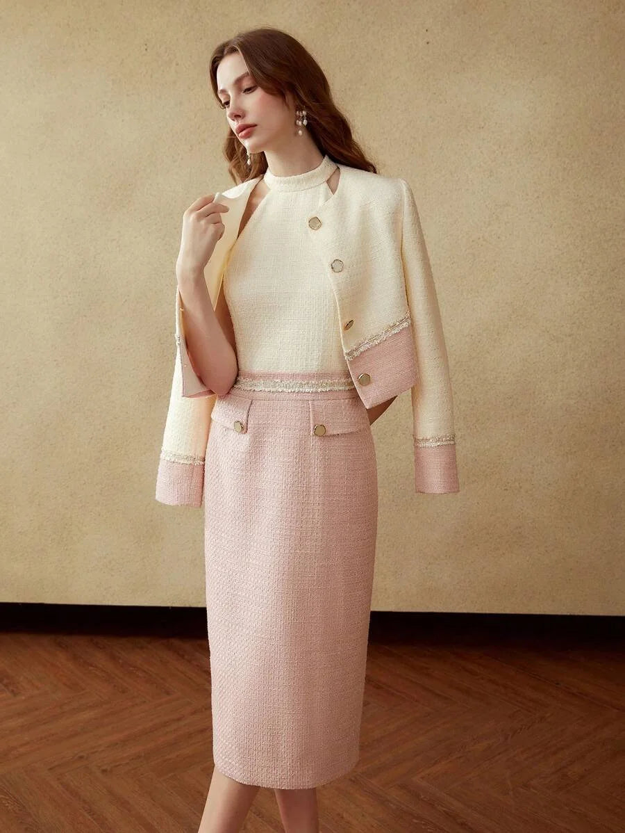 PREMIUM TWOTONE TWEED JACKET