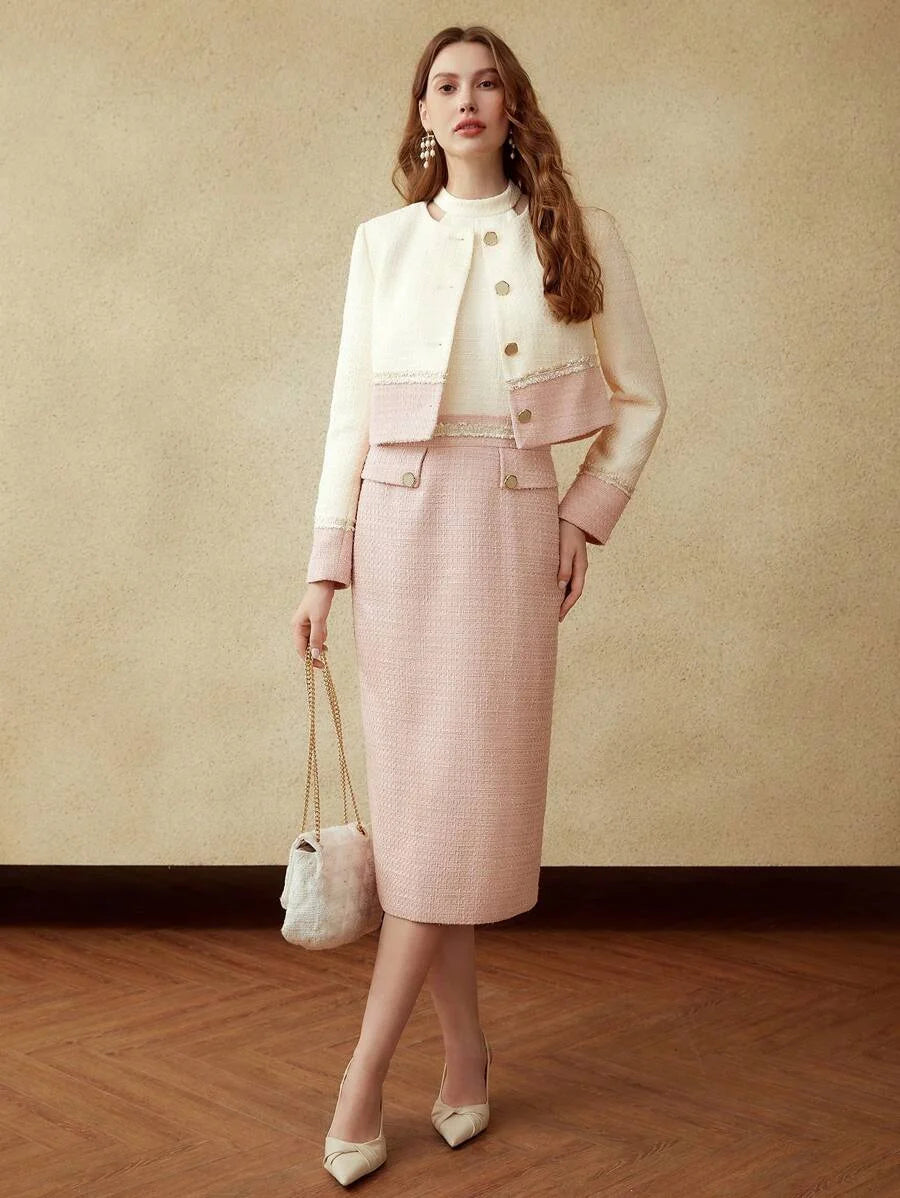 PREMIUM TWOTONE TWEED JACKET