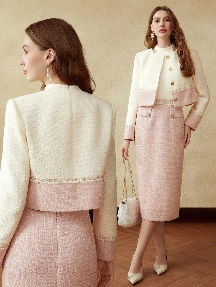 PREMIUM TWOTONE TWEED JACKET