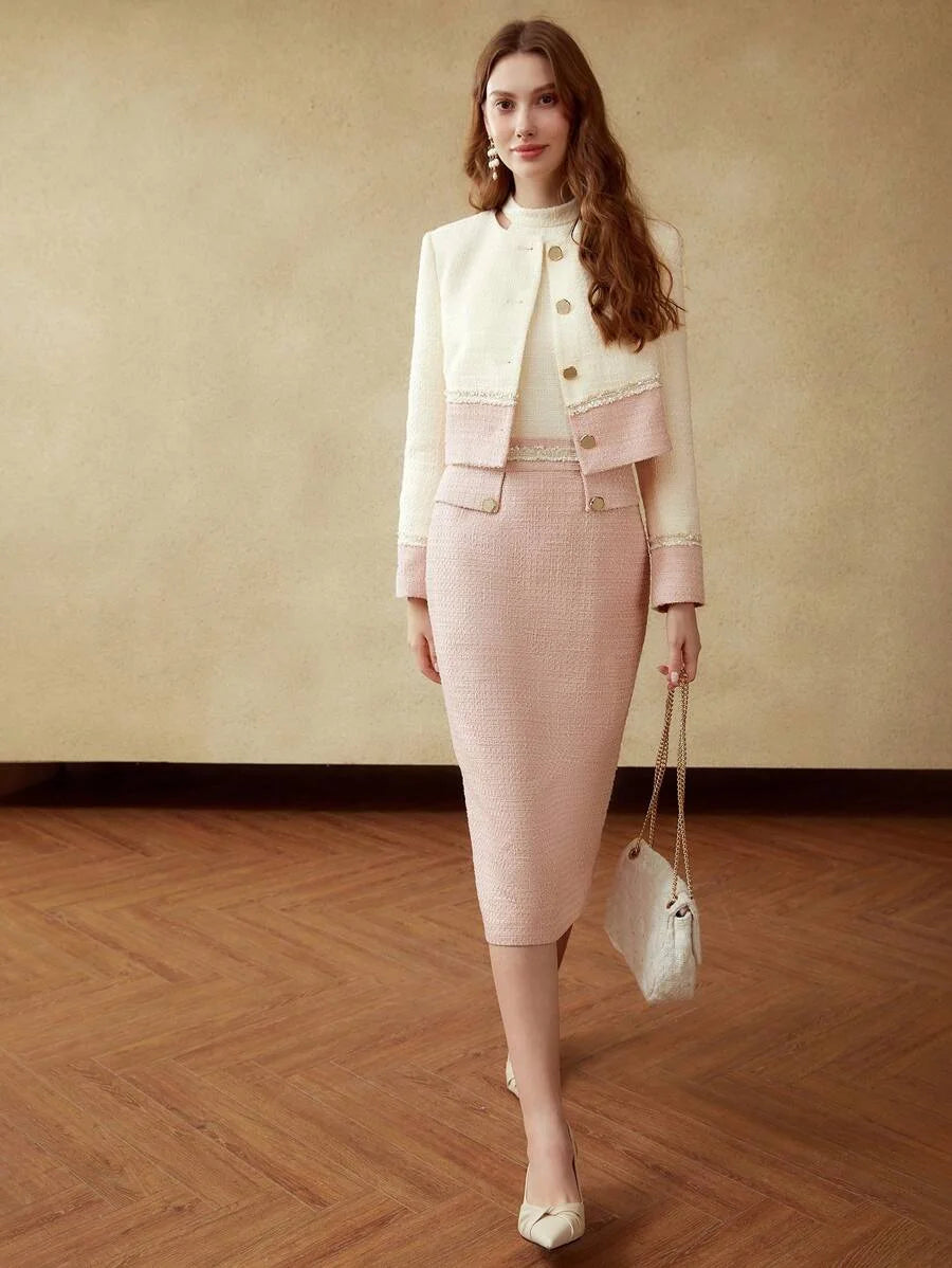 PREMIUM TWOTONE TWEED JACKET