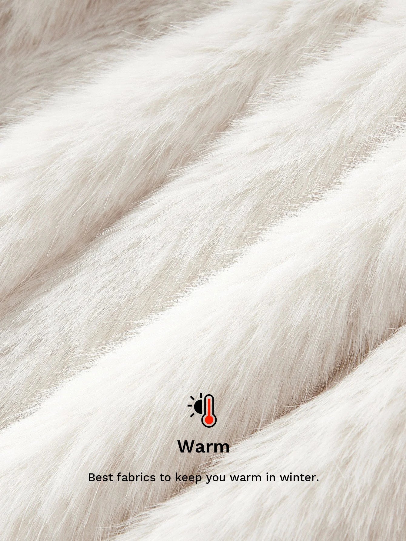 PREMIUM V NECK BUTTON UP FAUX FUR COAT