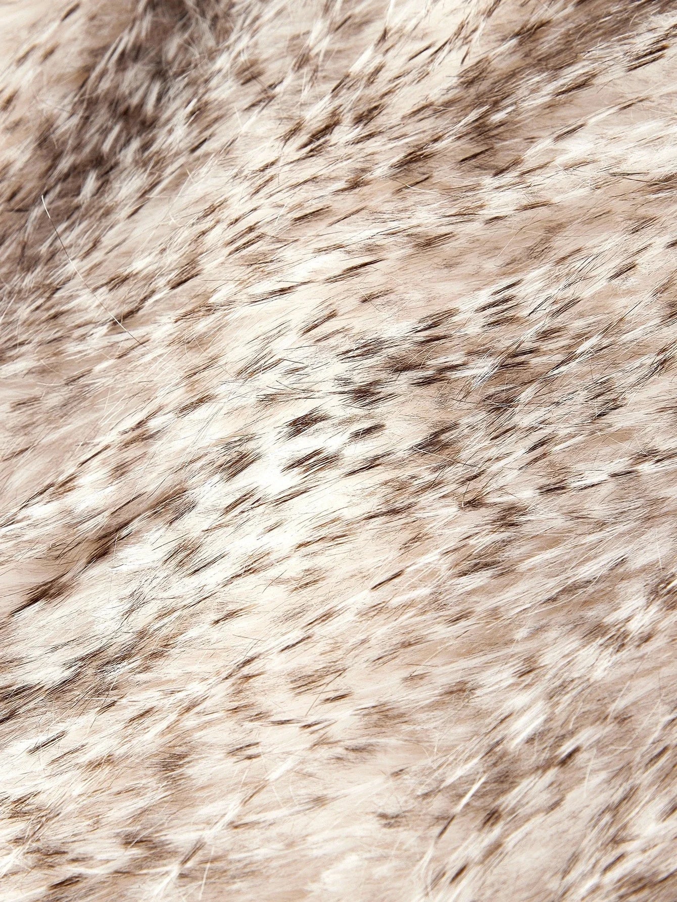 PREMIUM V NECK FAUX FUR COAT FALL WINTER