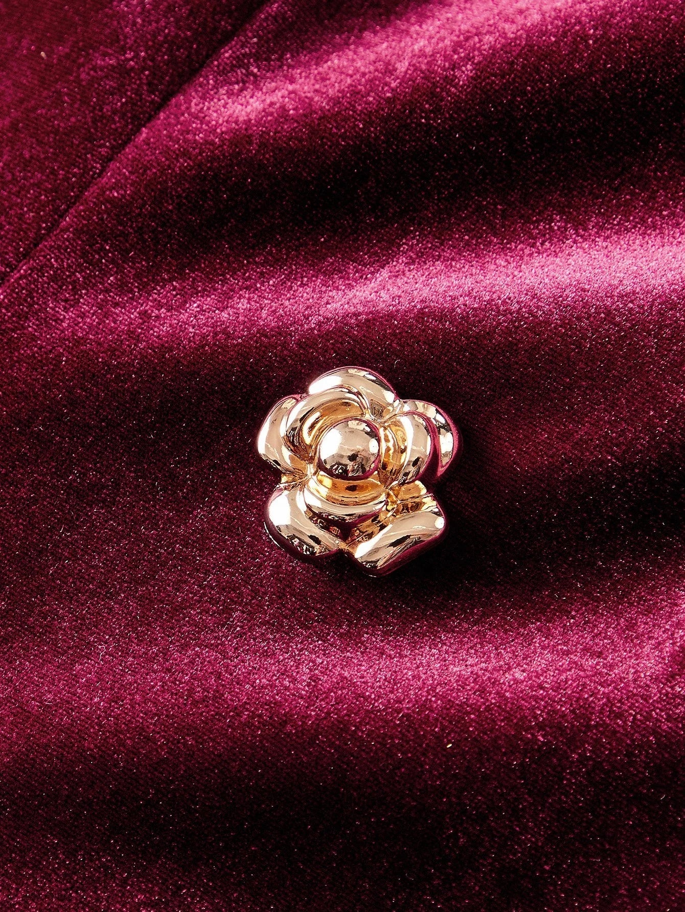 PREMIUM VELVET FUZZY PANEL DOUBLE BREASTED BLAZER DRESS