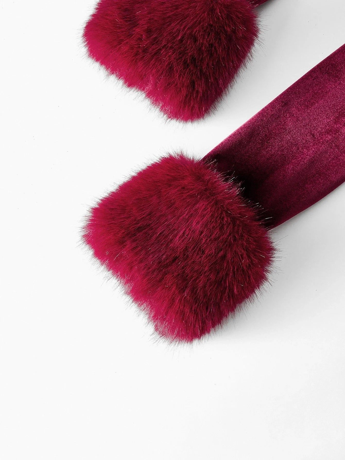 PREMIUM VELVET FUZZY PANEL DOUBLE BREASTED BLAZER DRESS