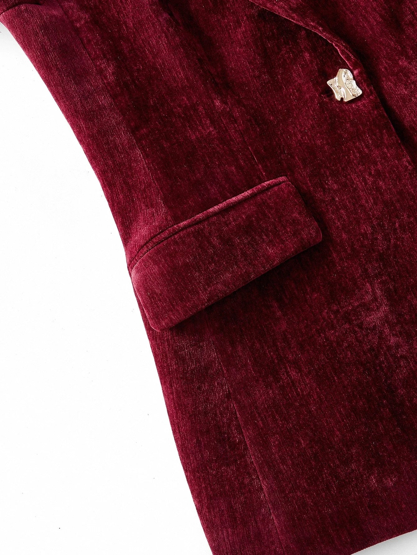 PREMIUM VELVET SINGLE BUTTON BLAZER