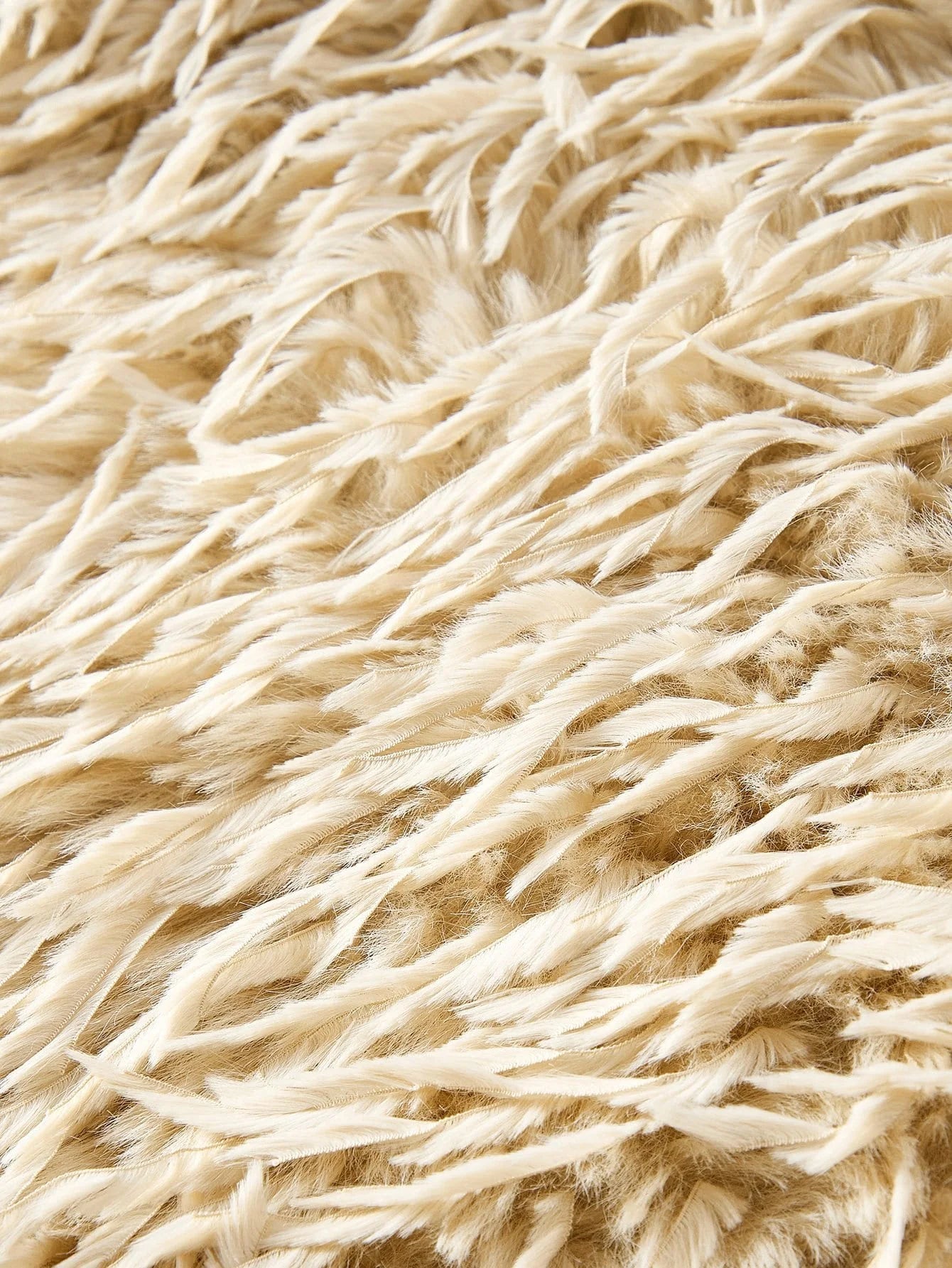 PREMIUM VINTAGE TASSEL METAL BUCKLE FAUX FUR JACKET