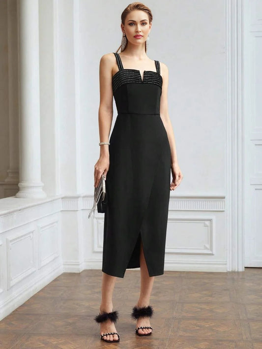 PREMIUM VISCOSE CAMI VCUT DRESS