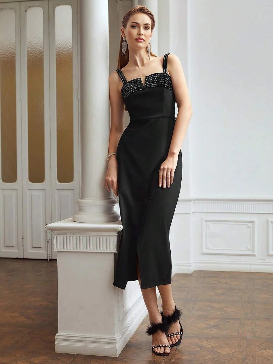 PREMIUM VISCOSE CAMI VCUT DRESS