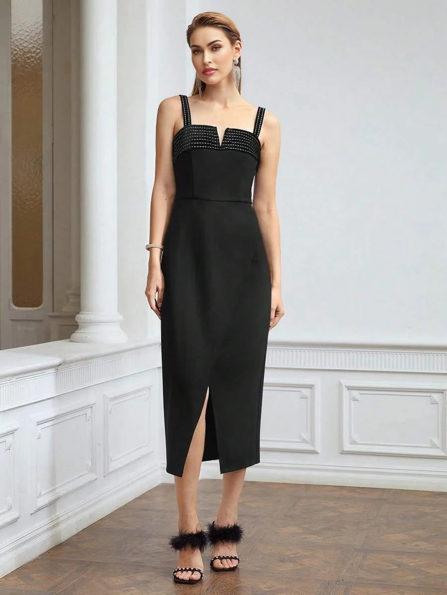 PREMIUM VISCOSE CAMI VCUT DRESS