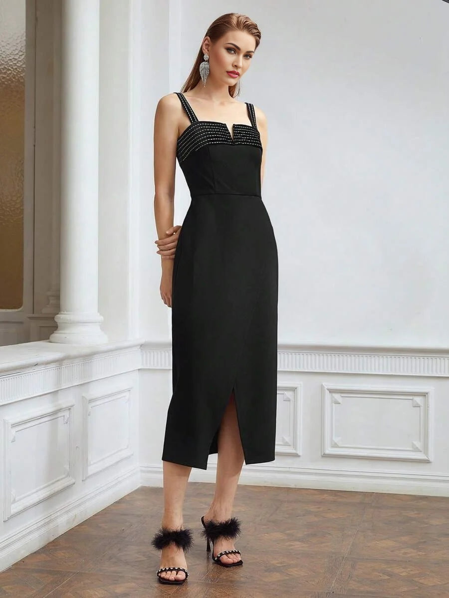 PREMIUM VISCOSE CAMI VCUT DRESS