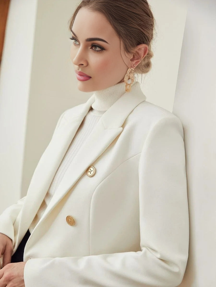 PREMIUM VISCOSE DOUBLE BREASTED BLAZER