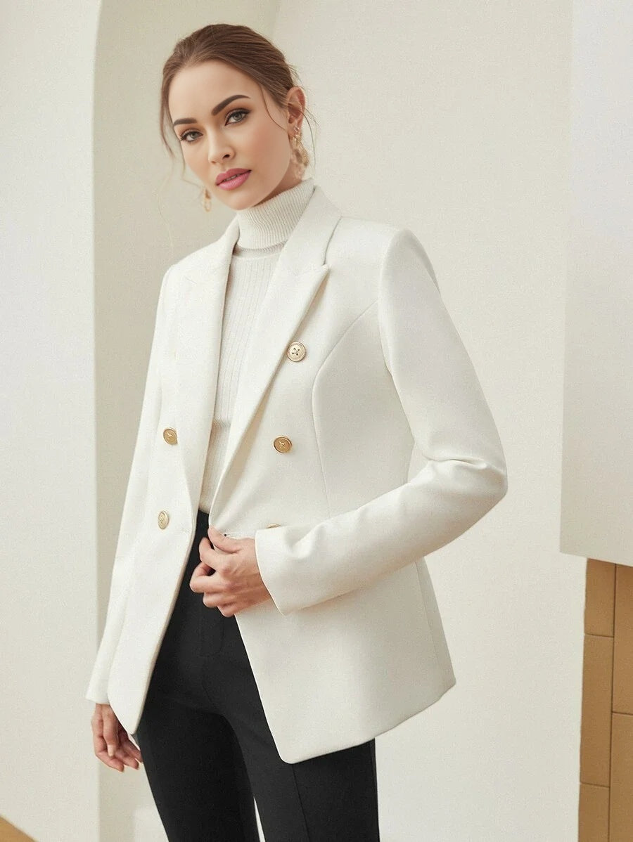 PREMIUM VISCOSE DOUBLE BREASTED BLAZER