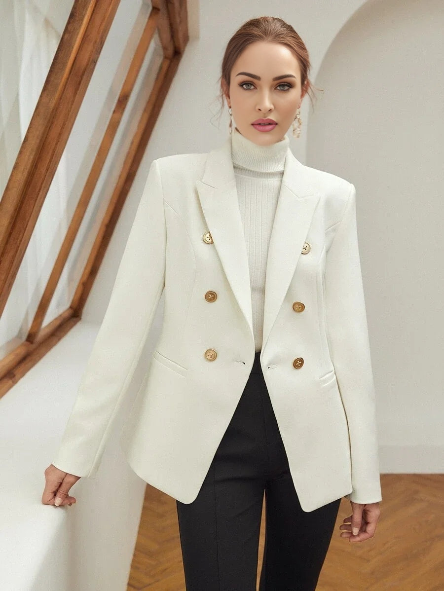 PREMIUM VISCOSE DOUBLE BREASTED BLAZER