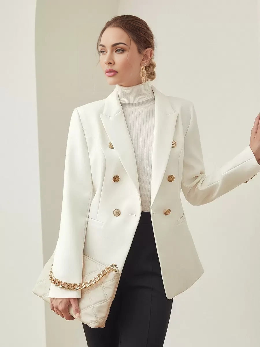 PREMIUM VISCOSE DOUBLE BREASTED BLAZER