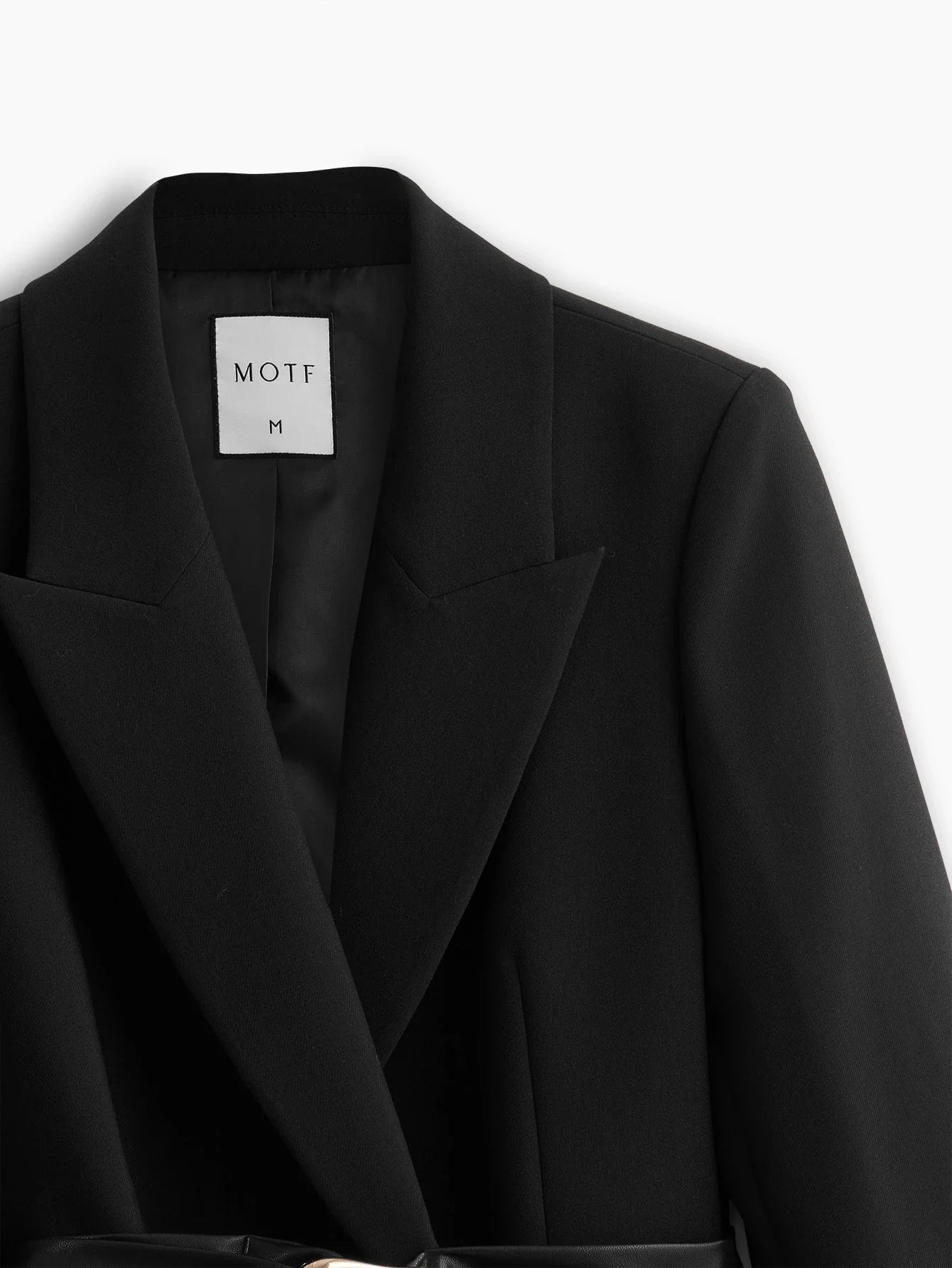 PREMIUM VISCOSE RING BELTED BLAZER