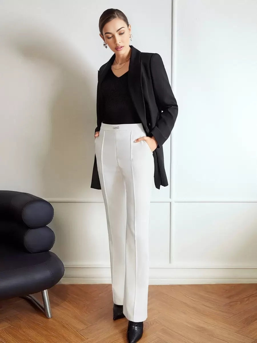 PREMIUM VISCOSE RING BELTED BLAZER