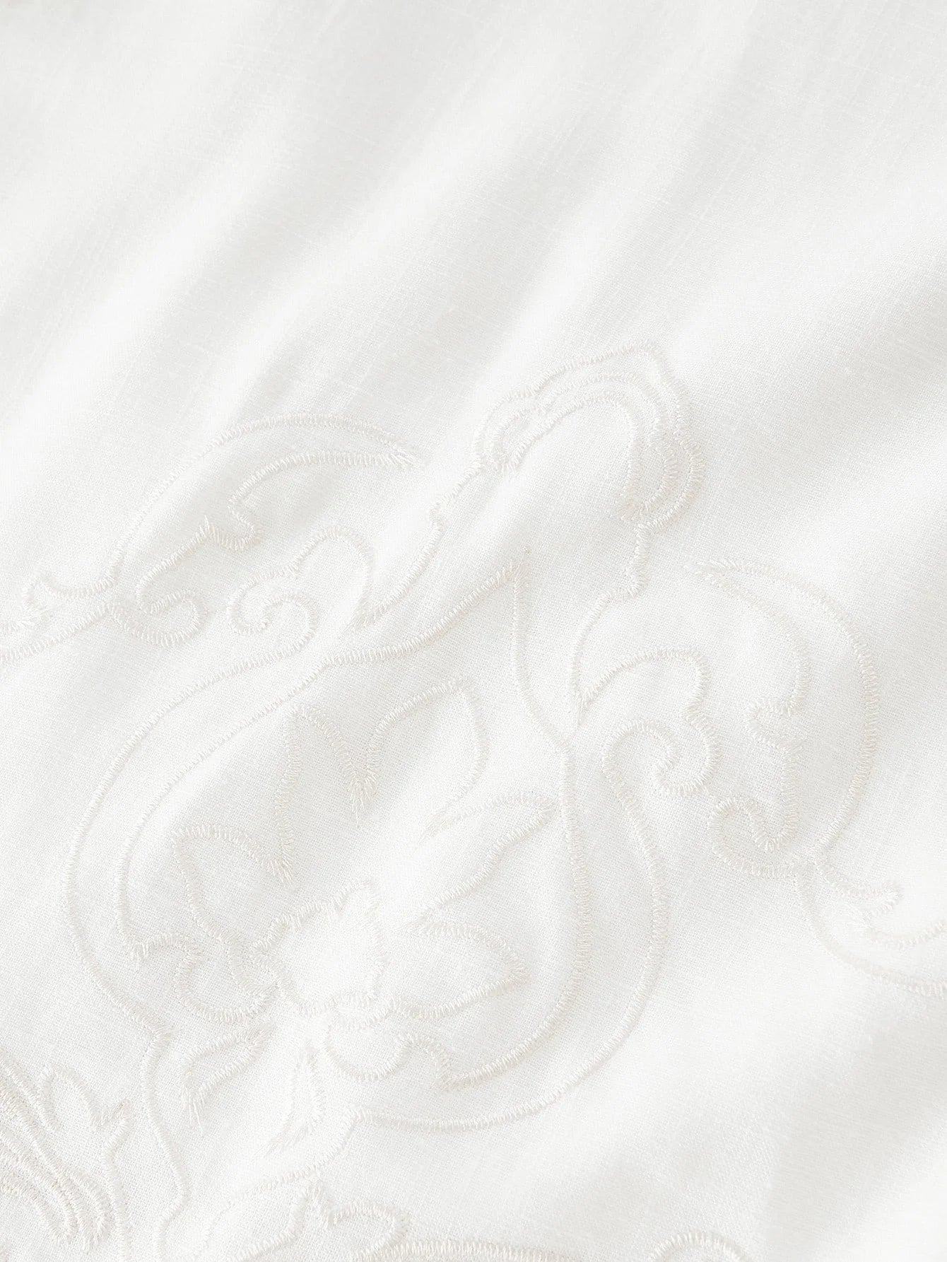 PREMIUM VNECK EMBROIDERY CUT OUT WAIST DRESS