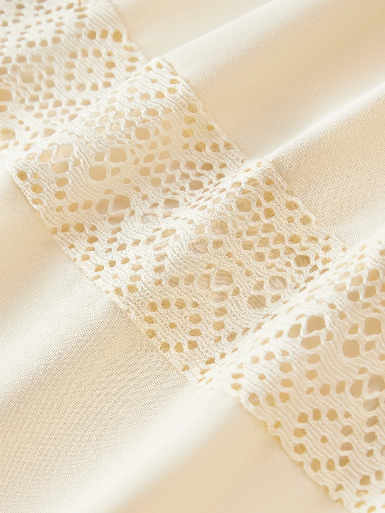 PREMIUM VNECK PATCHWORK HOLLOW OUT LAYERED RUFFLE HEM MAXI DRESS VACATION STYLE