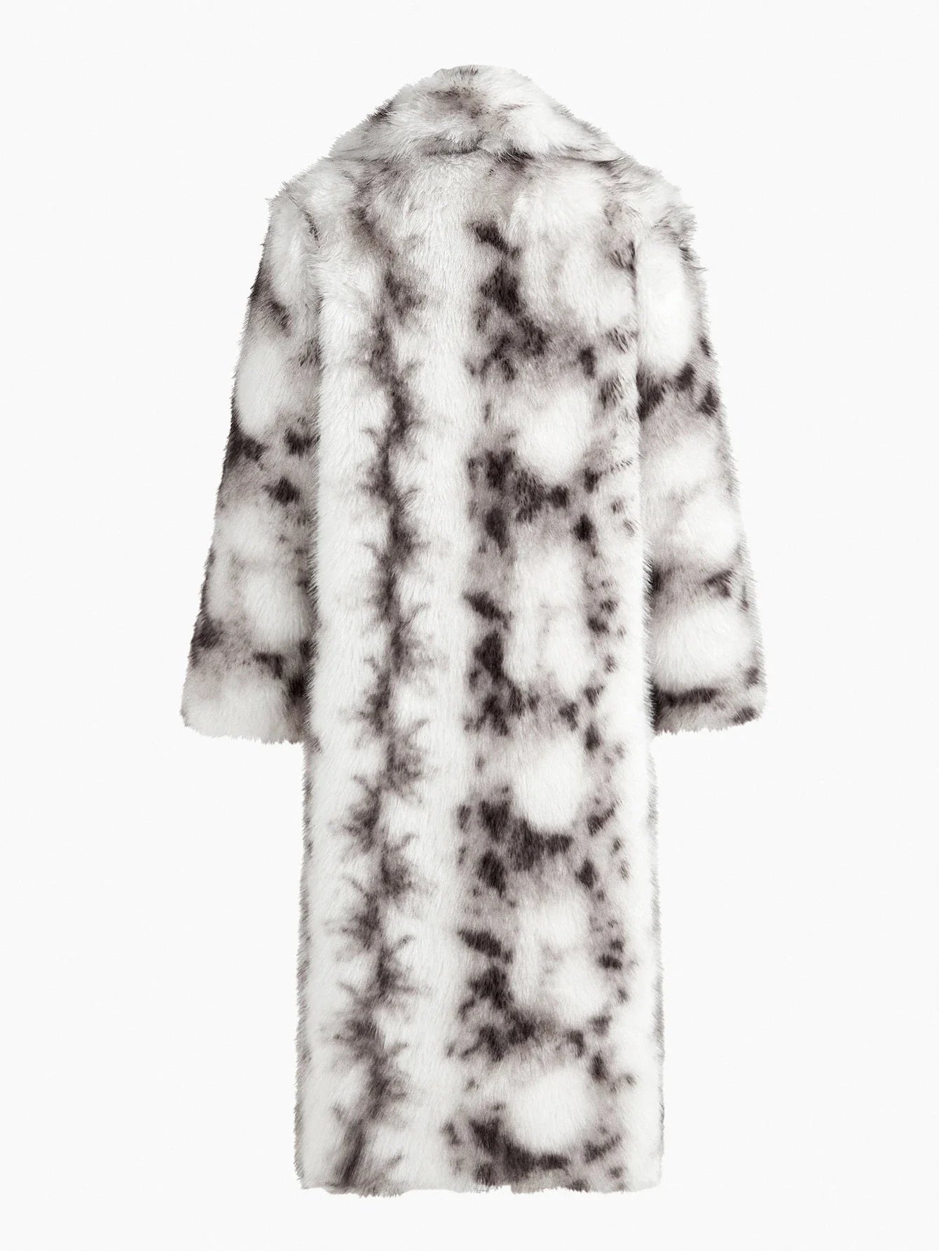 PREMIUM WARM LAPEL COLLAR LONG FAUX FUR COAT SUITABLE FOR AUTUMNWINTER PARTY