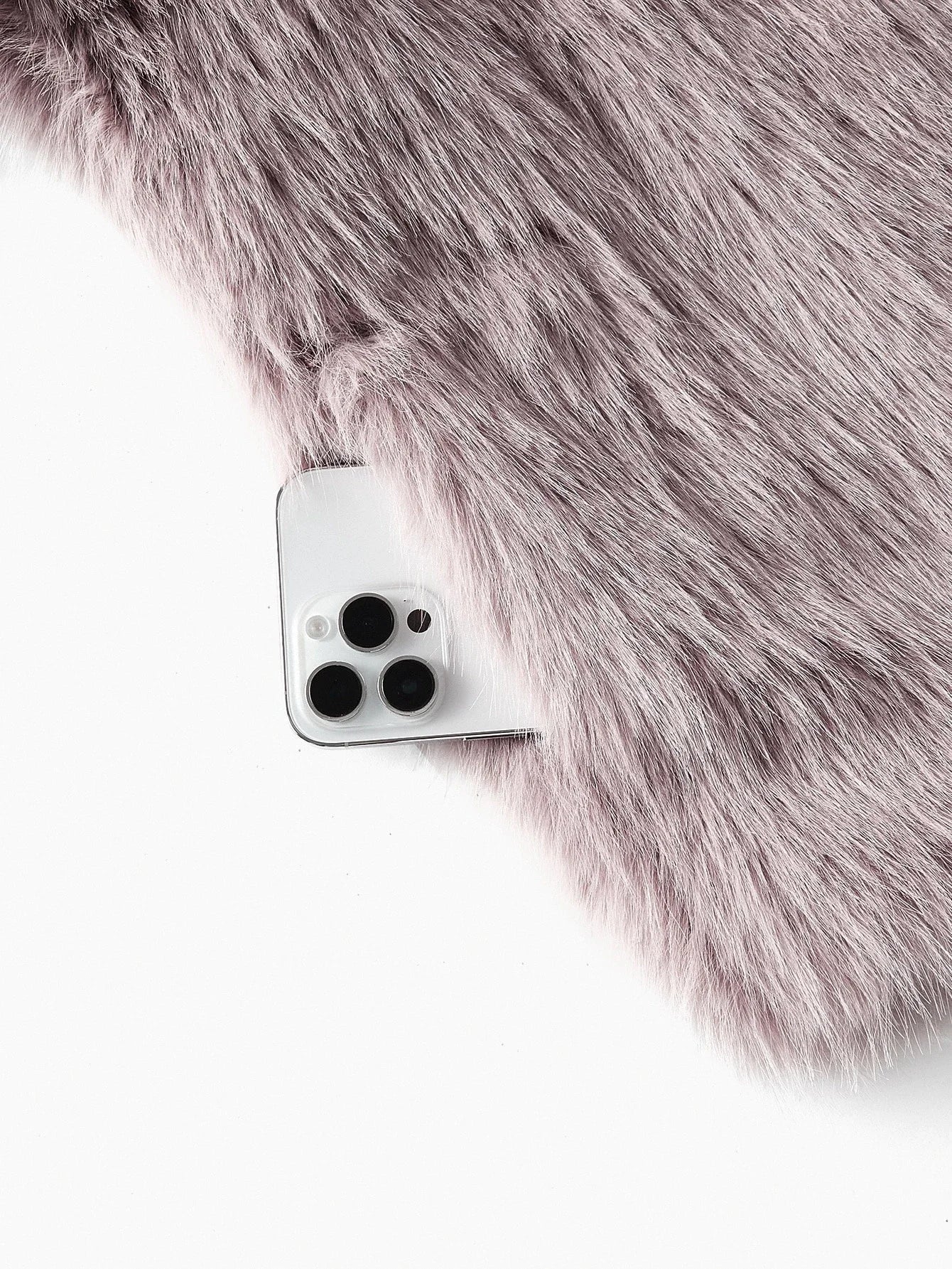 PREMIUM WATERFALL BELTED FAUX FUR COAT