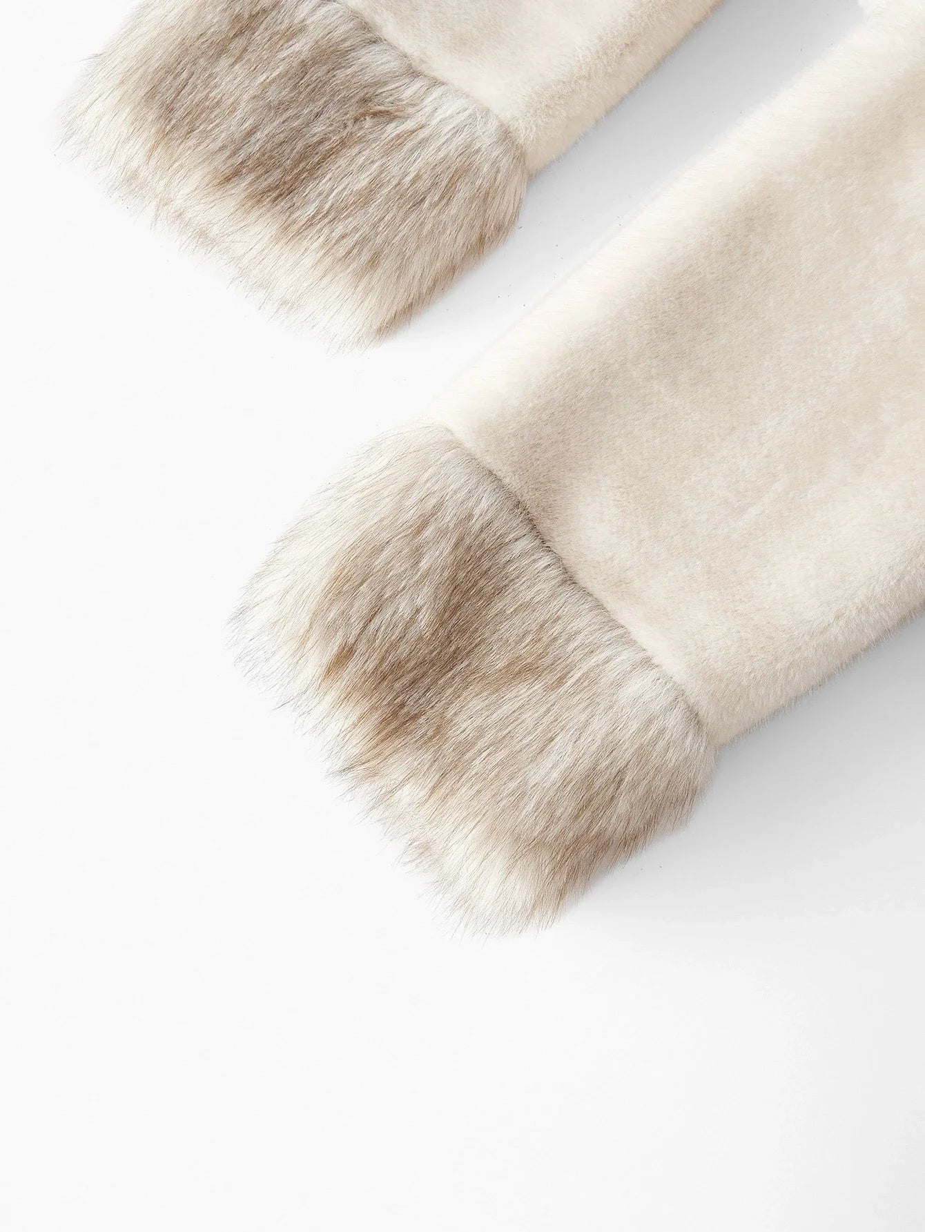 PREMIUM WATERFALL BELTED FAUX FUR COAT