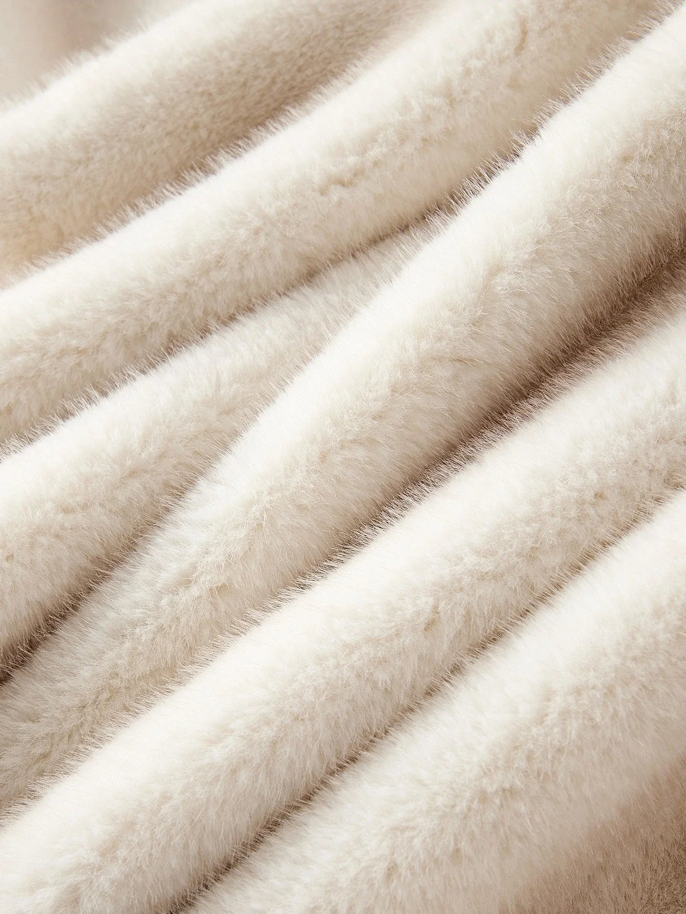 PREMIUM WATERFALL BELTED FAUX FUR COAT