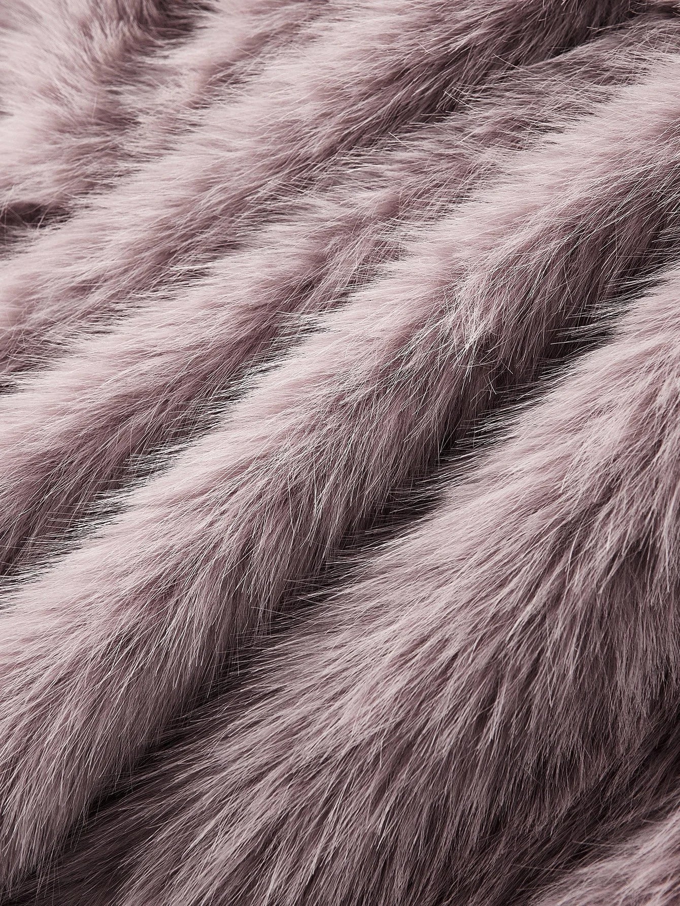 PREMIUM WATERFALL BELTED FAUX FUR COAT