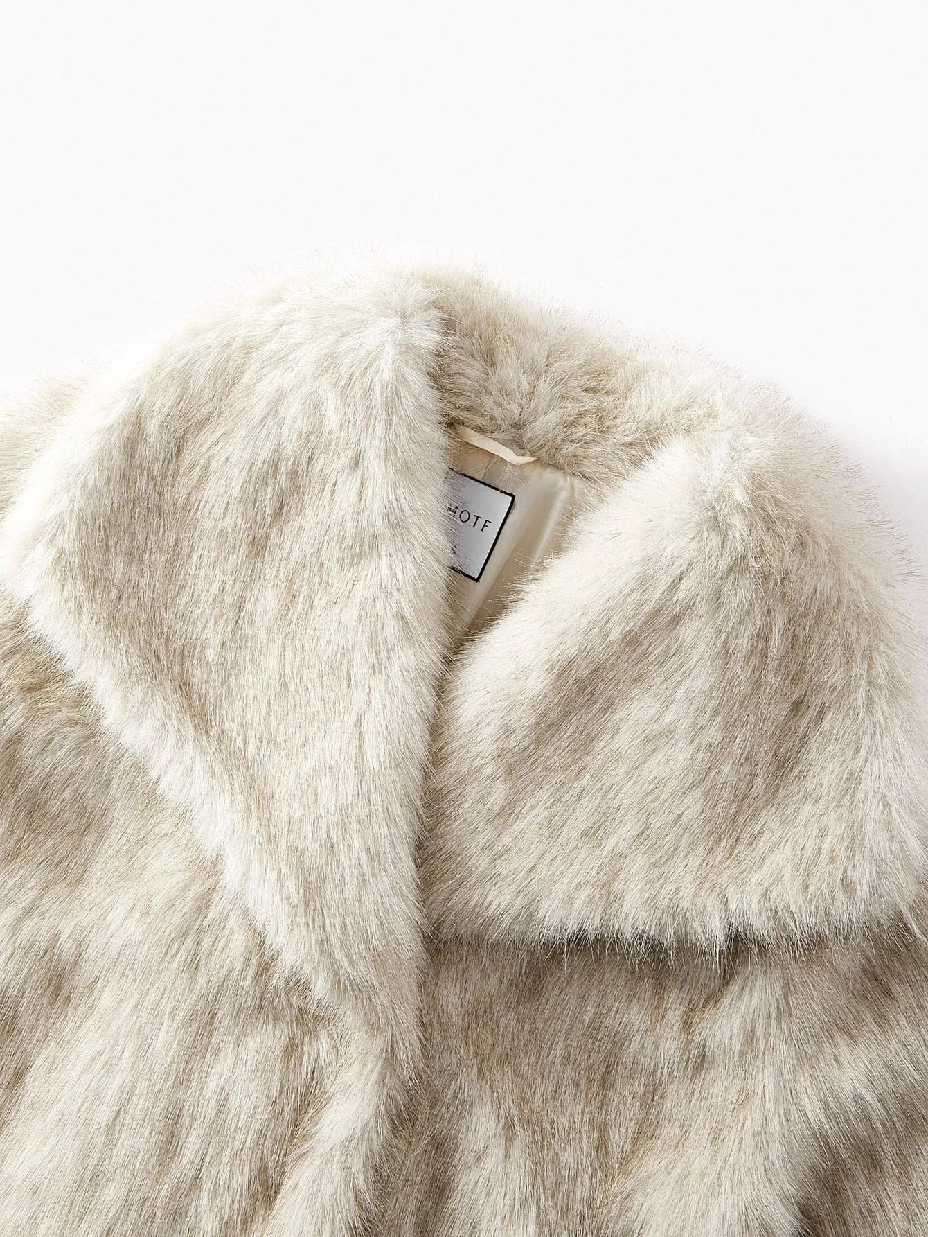 PREMIUM WATERFALL COLLAR FAUX FUR COAT