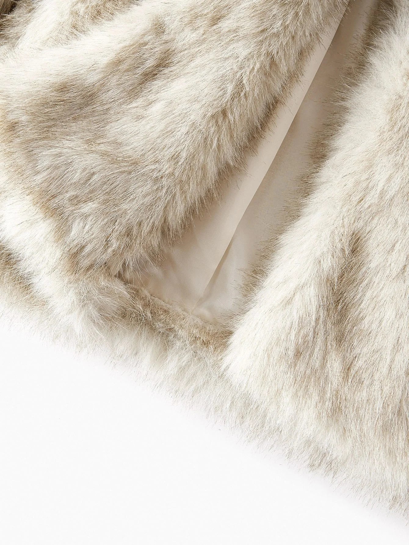 PREMIUM WATERFALL COLLAR FAUX FUR COAT