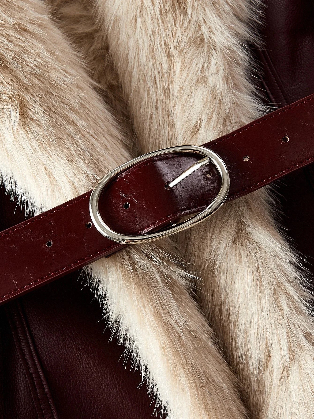 PREMIUM WATERFALL COLLAR FAUX FUR COAT