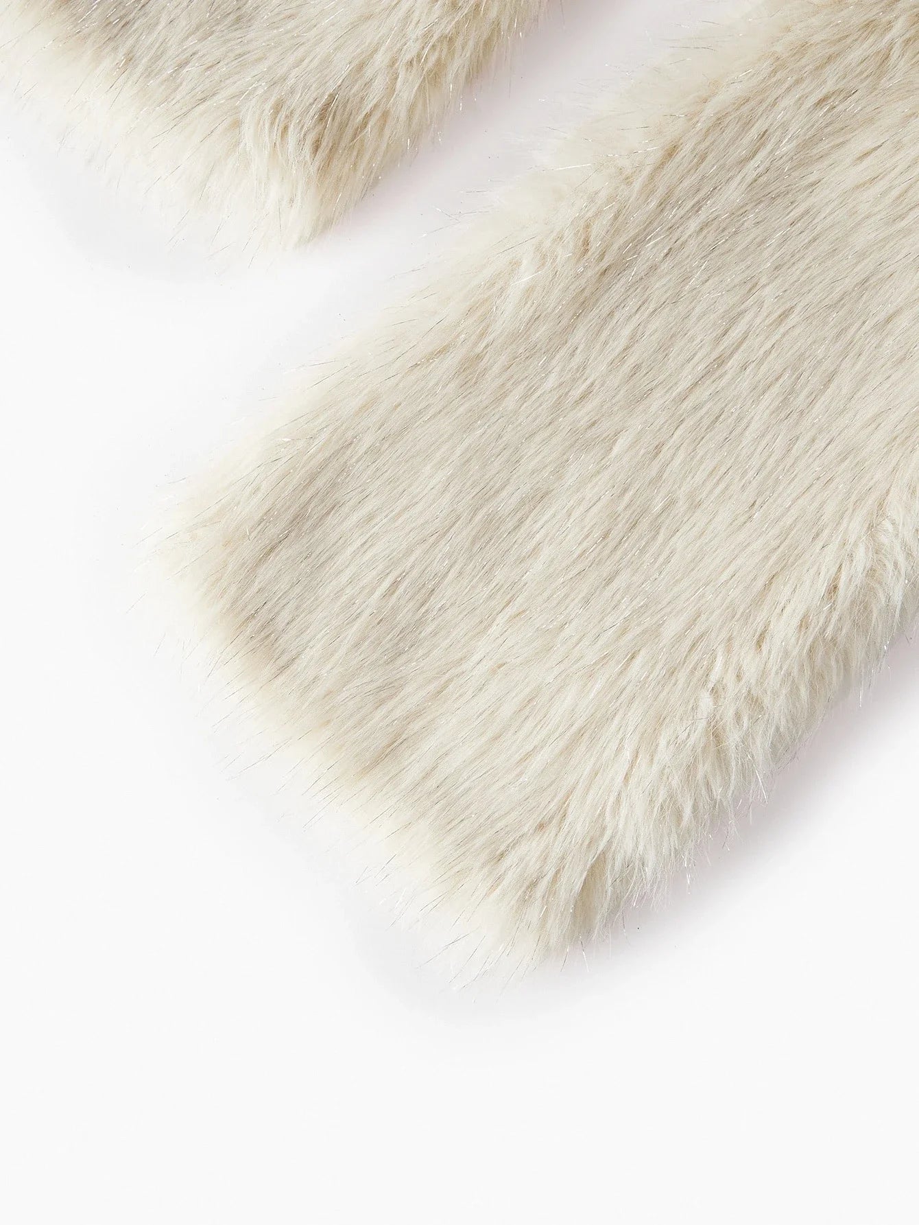 PREMIUM WATERFALL COLLAR FAUX FUR COAT AUTUMNWINTER