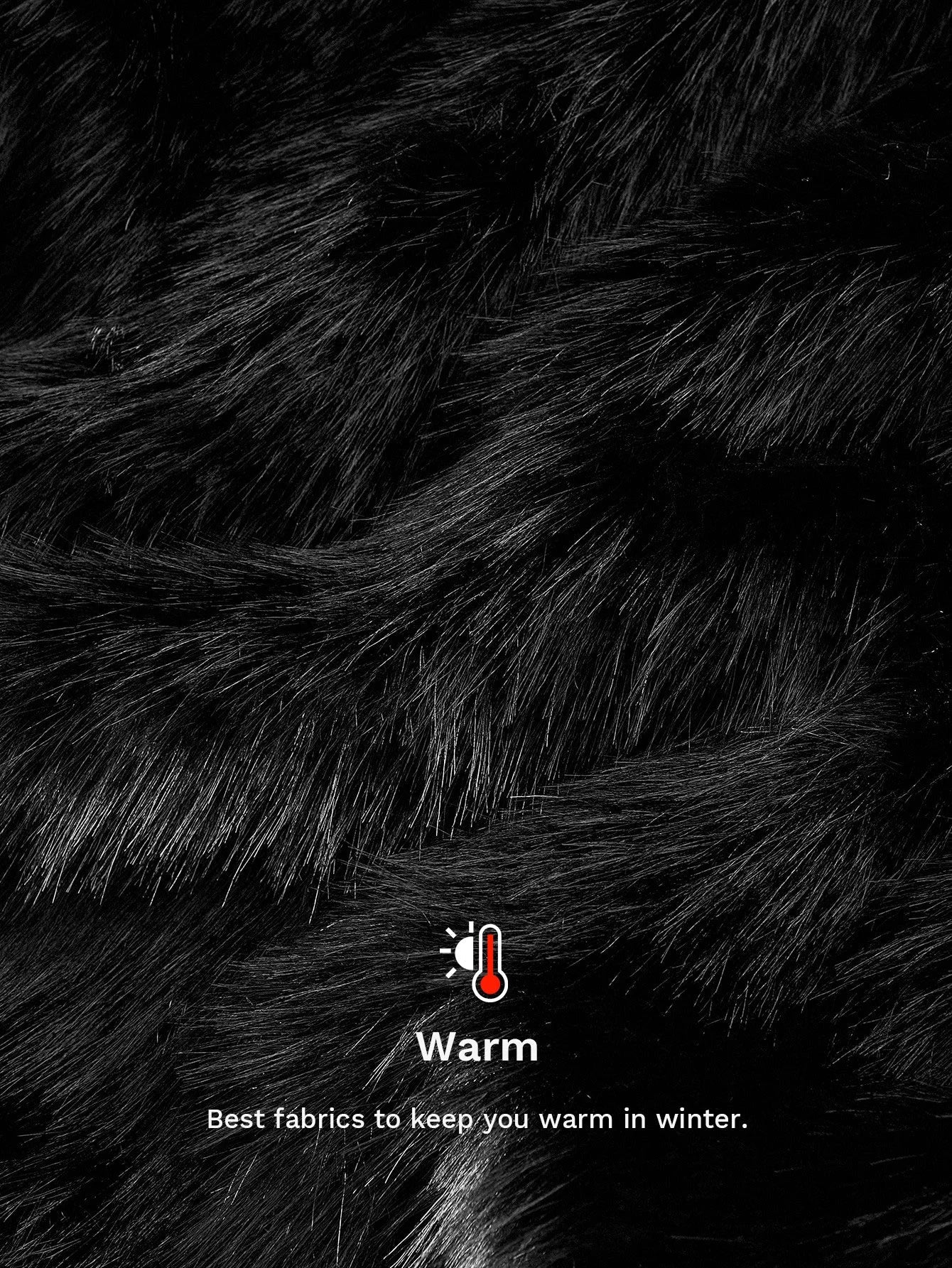 PREMIUM WATERFALL LONG SLEEVE FAUX FUR COAT FOR AUTUMN amp WINTER