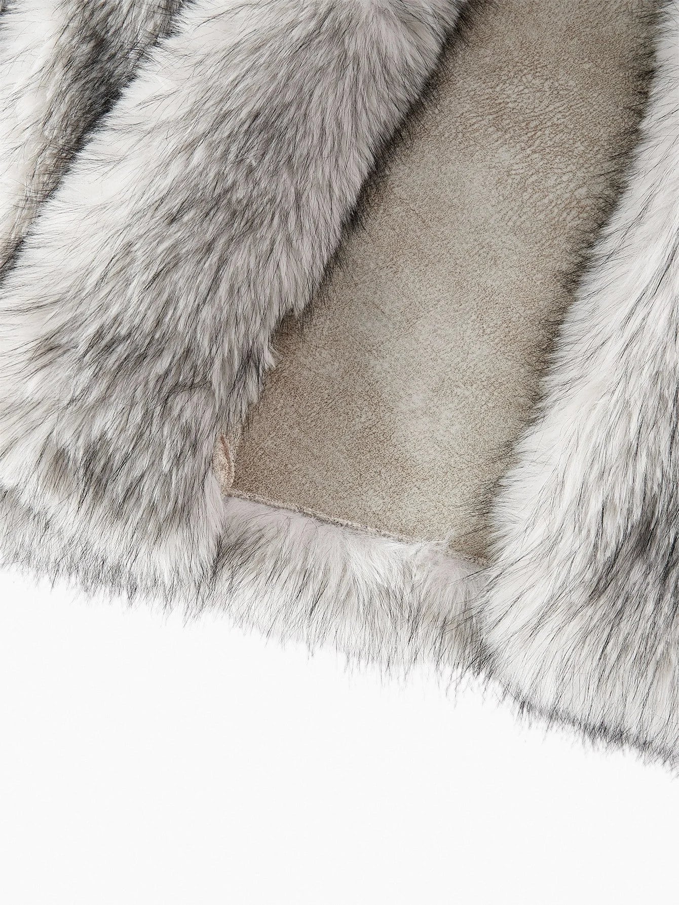 PREMIUM WATERFALL LONG SLEEVE FAUX FUR COAT FOR AUTUMN amp WINTER