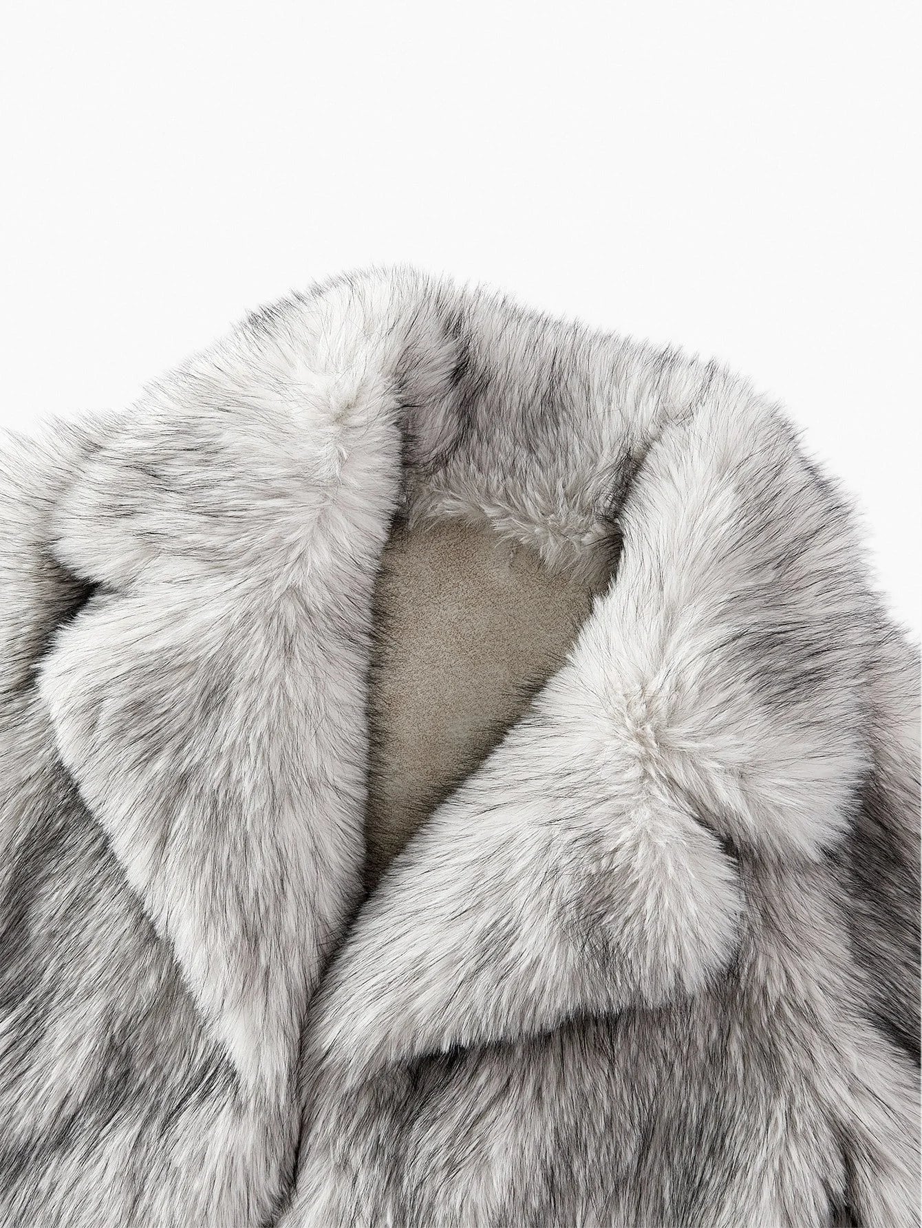 PREMIUM WATERFALL LONG SLEEVE FAUX FUR COAT FOR AUTUMN amp WINTER