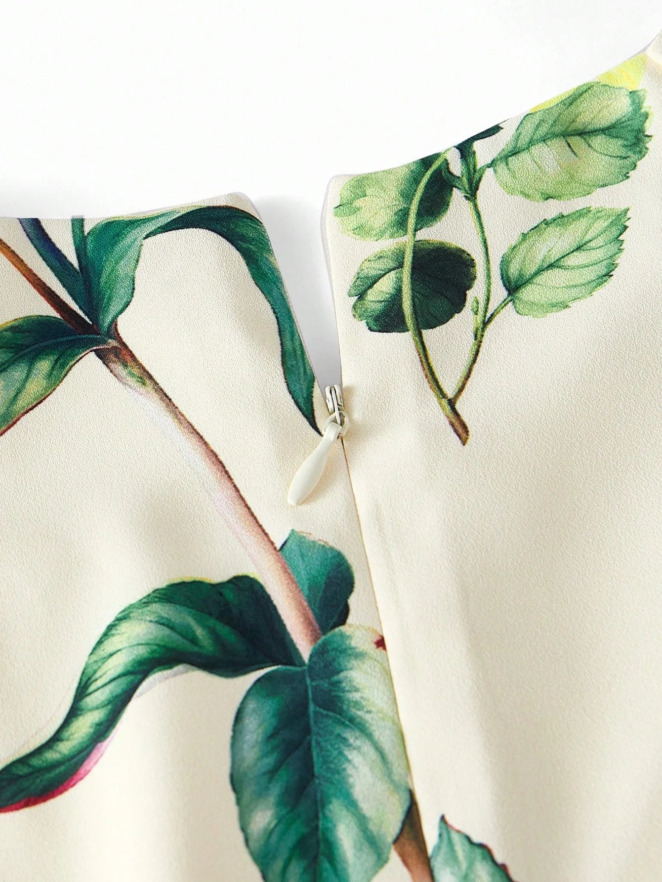 PREMIUM WOMEN FLORAL PRINT FLOUNCE SLEEVE MIDI DRESS