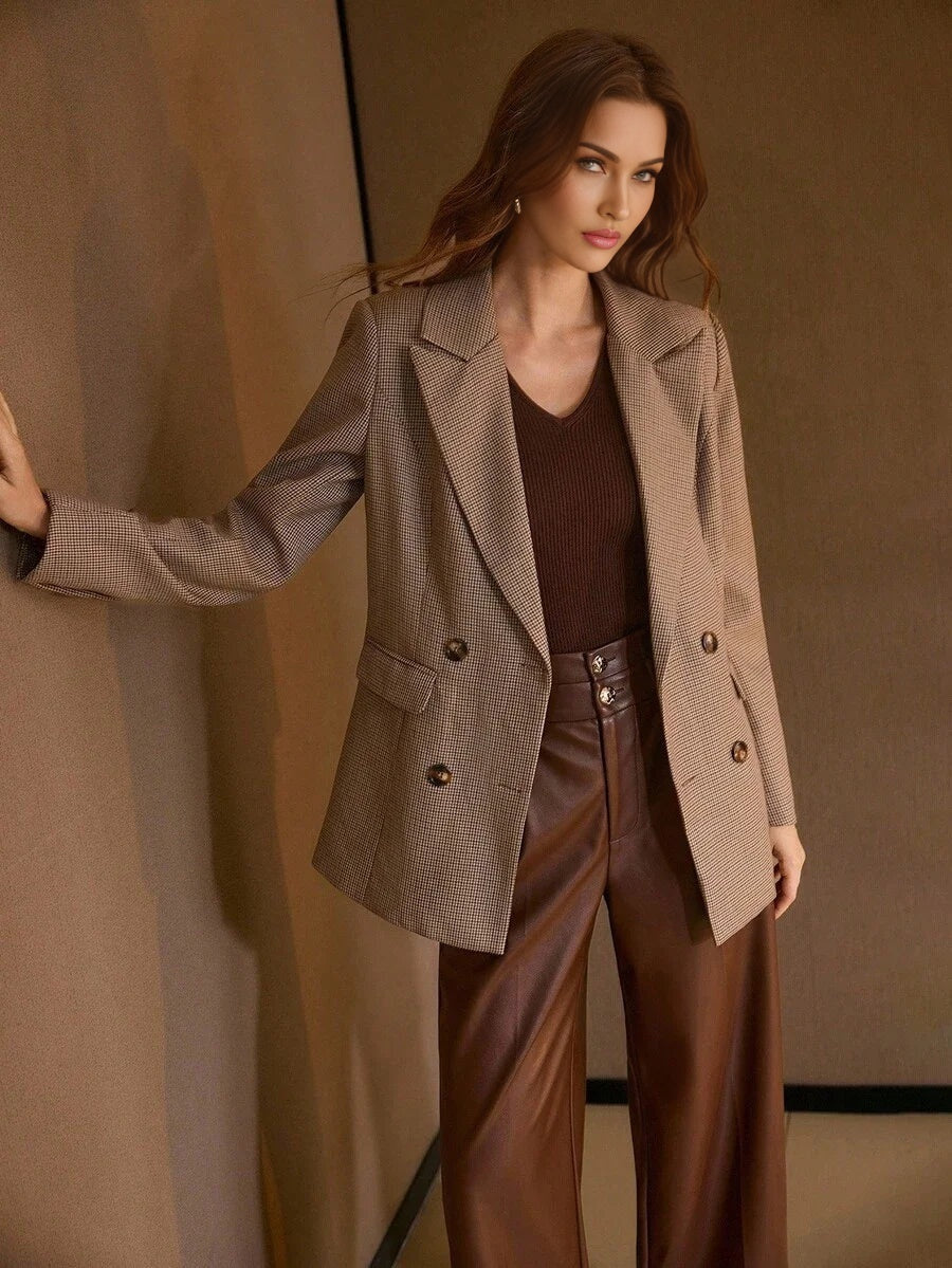 PREMIUM WOMEN LOOSE FIT STRUCTURED BLAZER NICHE EUROPEAN AND AMERICAN DESIGN