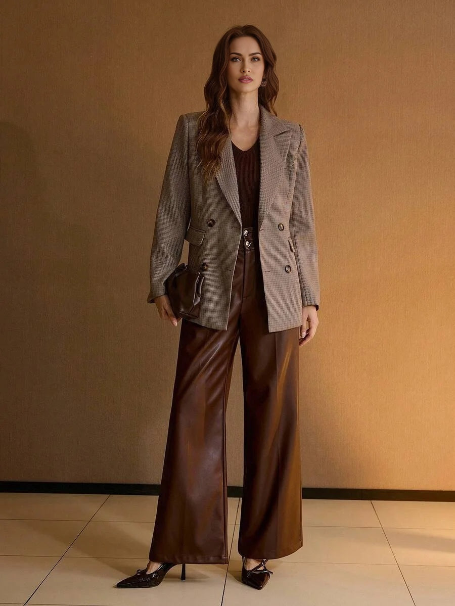 PREMIUM WOMEN LOOSE FIT STRUCTURED BLAZER NICHE EUROPEAN AND AMERICAN DESIGN