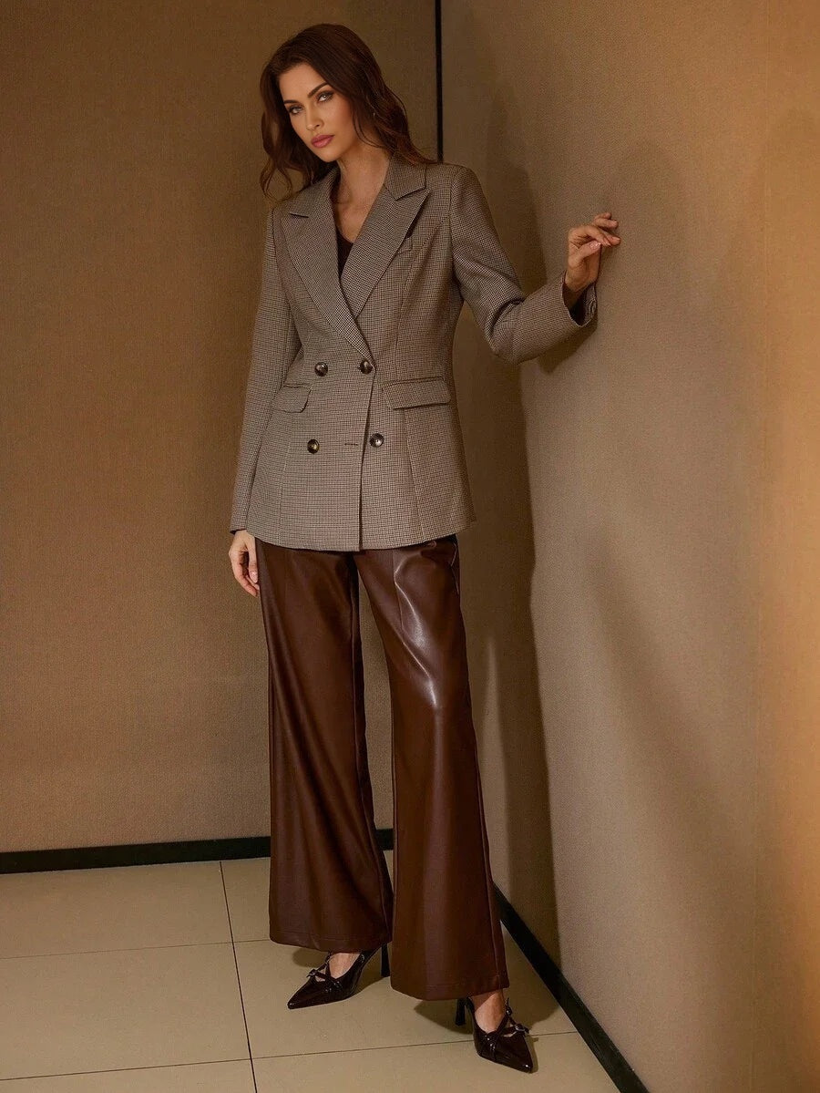 PREMIUM WOMEN LOOSE FIT STRUCTURED BLAZER NICHE EUROPEAN AND AMERICAN DESIGN