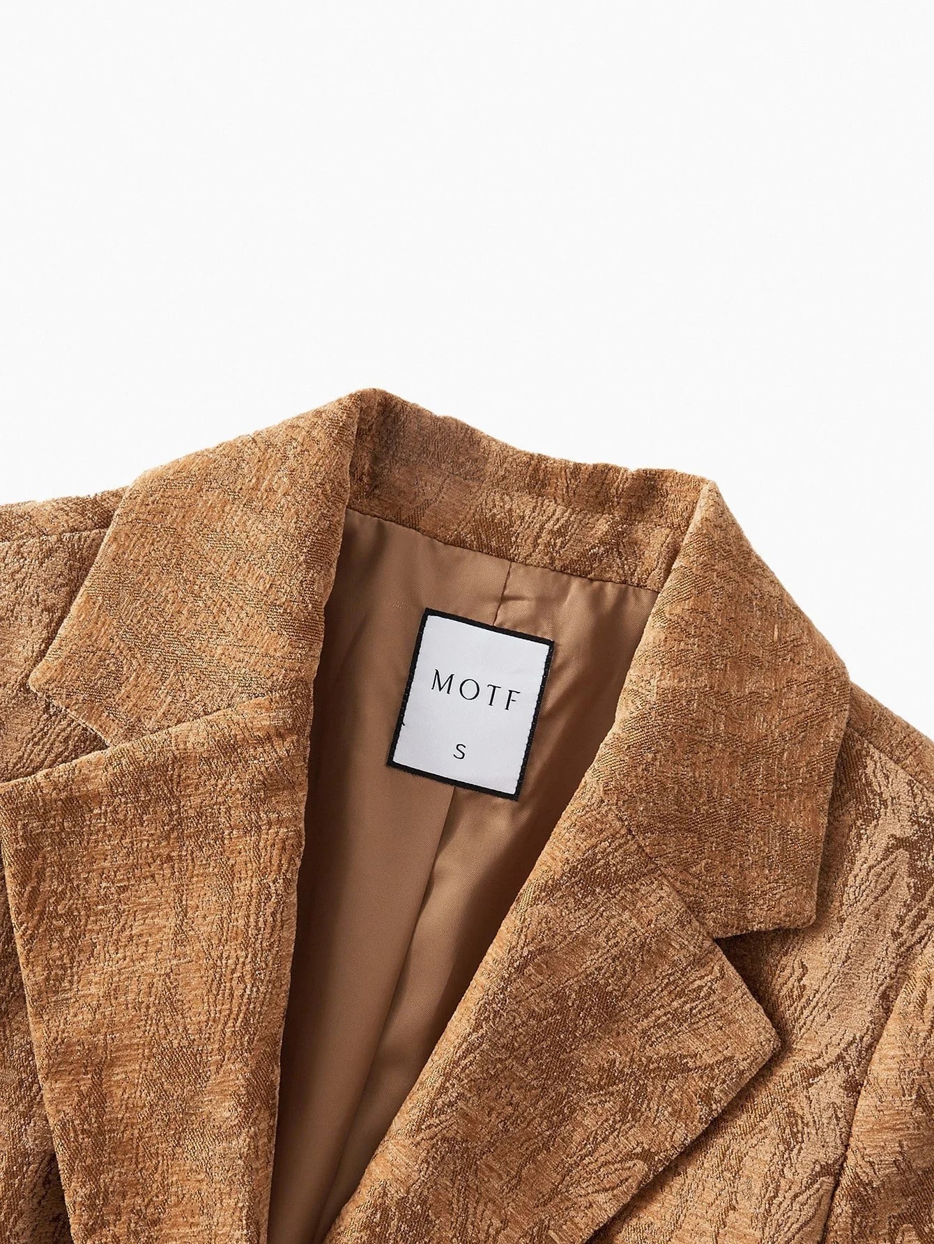 PREMIUM WOMENS CHENILLE JACQUARD BLAZER AUTUMNWINTER