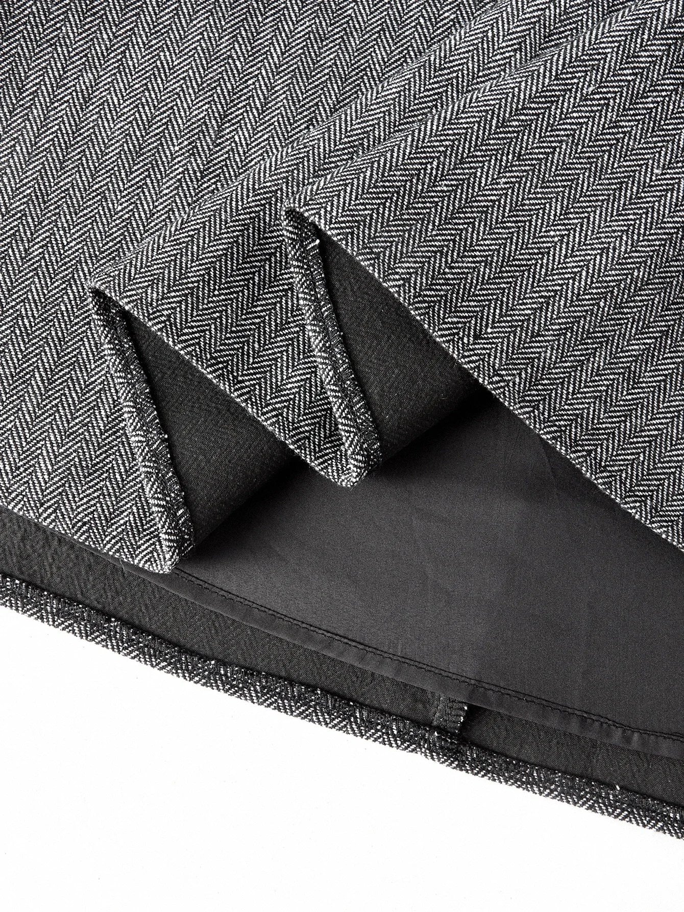 PREMIUM WOMENS CONTRAST COLLAR FOLD PLEATED DRESS