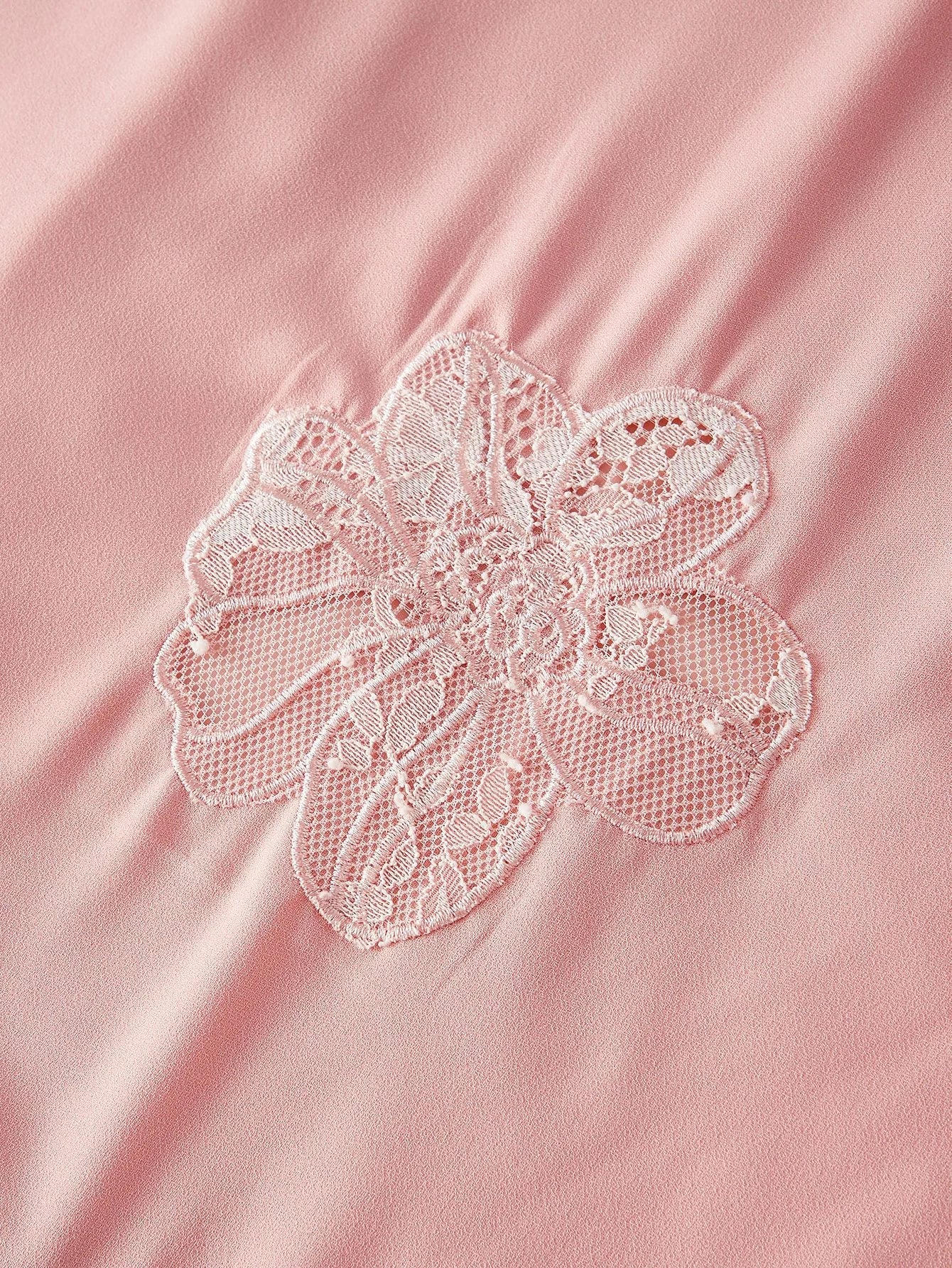 PREMIUM WOMENS EMBROIDERED LACE PATCHWORK MIDLENGTH ALINE DRESS